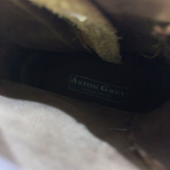 Aston Grey Men’s Ankle Boots Size 9 M Brown Leather Going Out Party City - Picture 2 of 12